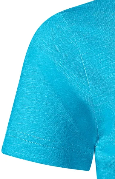 Herr-T-shirt, texturerad ekologisk bomull - Klassiska korta ärmar