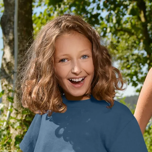 Barns enkla T-shirt - Klassisk rund halsringning