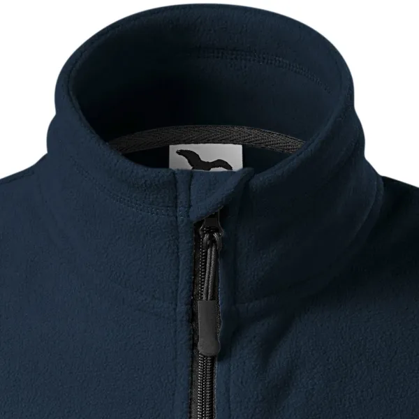 Fleece kontrastväst - Dragkedja upp till hakan