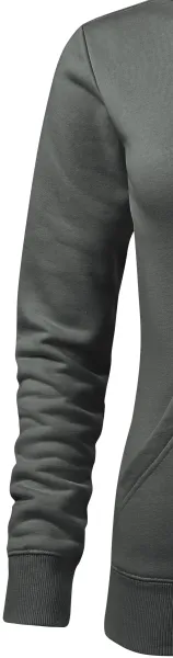 Damtröja med huva utan dragkedja - Klassiska långärmade