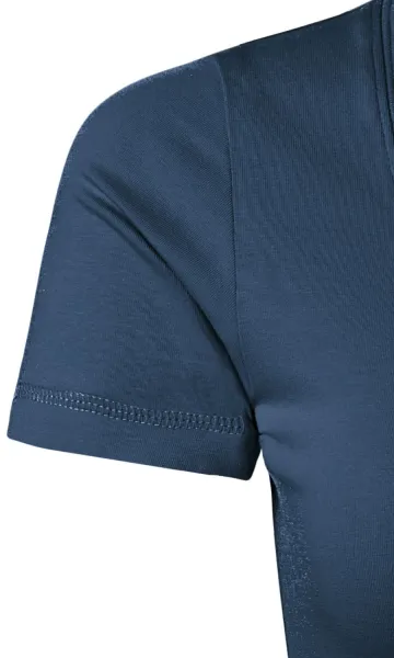 T-shirt dam med dekorativa sömmar - Kort passformade ärmar