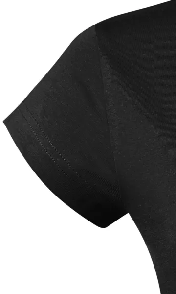 T-shirt med smal passform för damer med rund halsringning - Korta ärmar