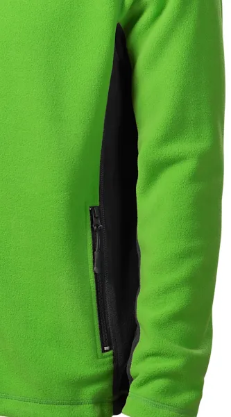 Fleece kontrastjacka för män - Mörka kontrasterande detaljer