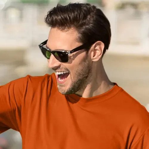 Klassisk T-shirt herr - Klassisk rund halsringning