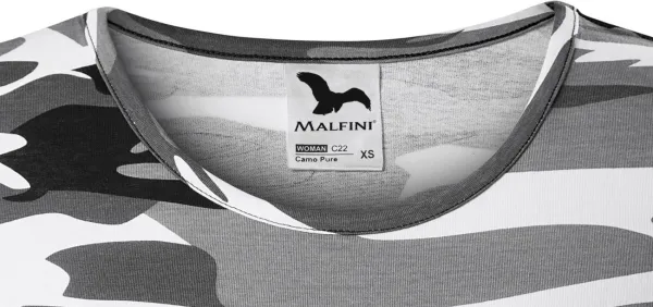 T-shirt för kamouflage för kvinnor - Klassisk rund halsringning
