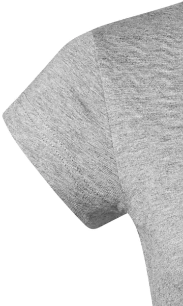 T-shirt med smal passform för damer med V-ringning - Mycket korta ärmar
