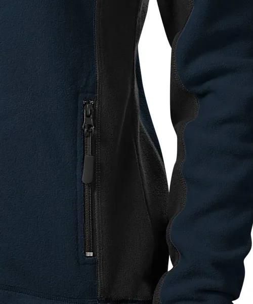 Dam fleece kontrastjacka - Praktiska fickor med dragkedja