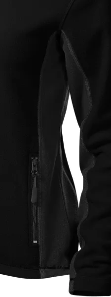 Dam fleece kontrastjacka - Mörka kontrasterande detaljer