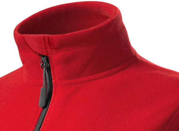 Dam fleece kontrastjacka - Upphöjd krage för att skydda mot kyla på halsen
