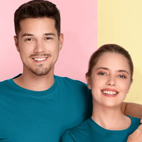 Lätt T-shirt med korta ärmar - Klassisk rund halsringning