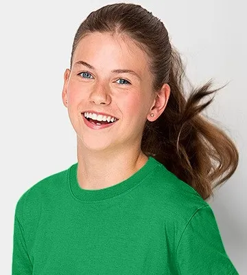 Lätt T-shirt för barn - Klassisk rund halsringning