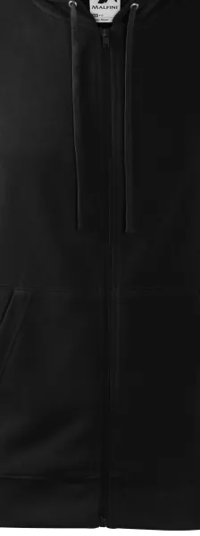 Herrtröja med huva - Dragkedja i tröjans färg