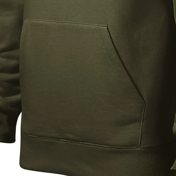 Herrtröja med huva utan dragkedja - Känguruliknande påse