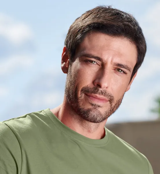 Enkel T-shirt för män - Klassisk rund halsringning