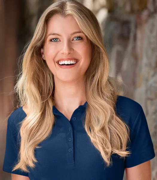 Damer elegant polotröja - 5-knappsfäste