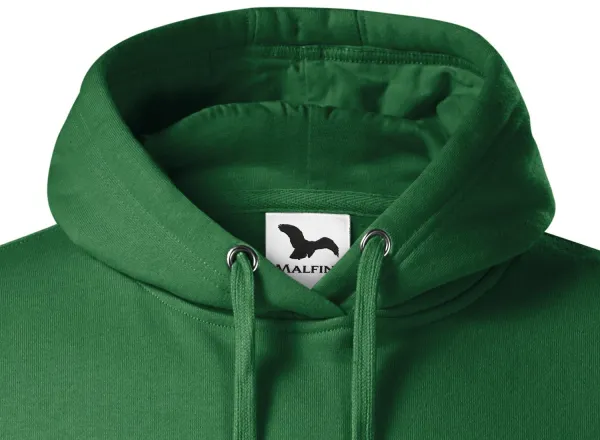 Herrtröja med huva utan dragkedja - Huva med dragsko