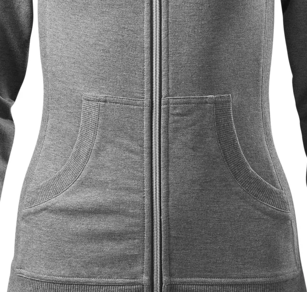Damtröja utan huva - Avsmalnande skärning med sidosömmar