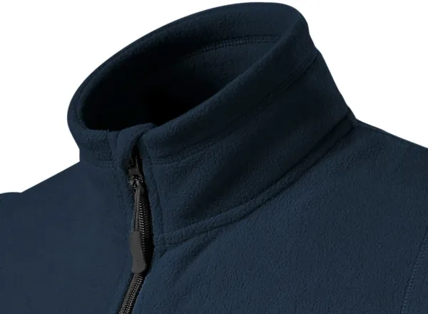 Fleece kontrastväst - Upphöjd krage för att skydda mot kyla på halsen