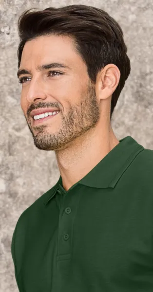 Lös pikétröja för män - 3-knappsfästning