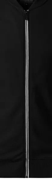 Herrtröja med dolda fickor - Vit metalldragkedja