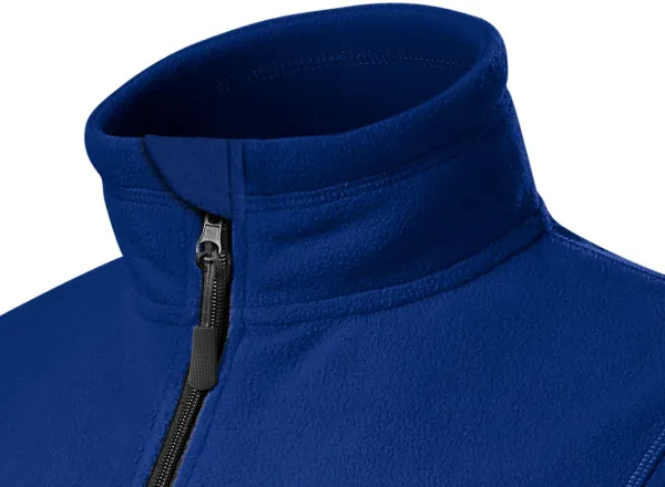 Dam fleece kontrastjacka - Upphöjd krage för att skydda mot kyla på halsen