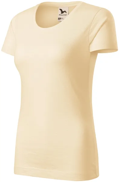 T-shirt för kvinnor, texturerad ekologisk bomull - T-shirt till vardags för kvinnor