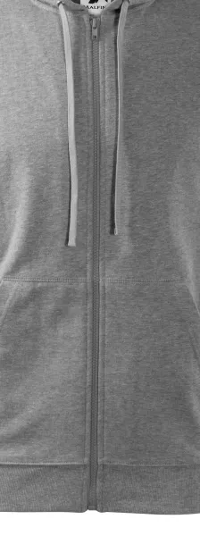 Herrtröja med huva - Dragkedja i tröjans färg