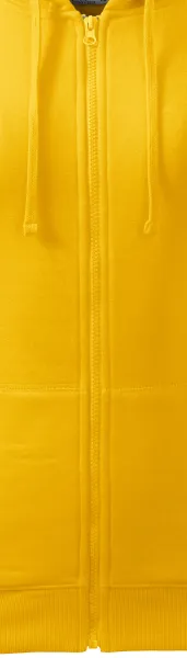 Damtröja med huva - Dragkedja i tröjans färg