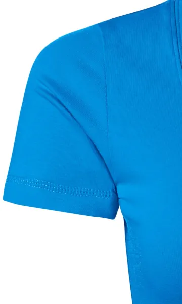 T-shirt dam med dekorativa sömmar - Kort passformade ärmar
