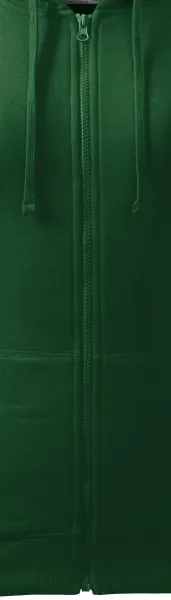 Damtröja med huva - Dragkedja i tröjans färg