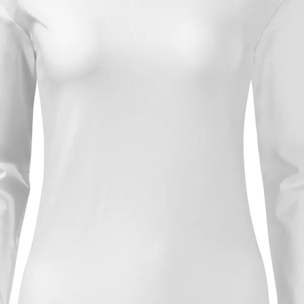 T-shirt med lång passform för damer med långa ärmar - Lätt avsmalnande snitt