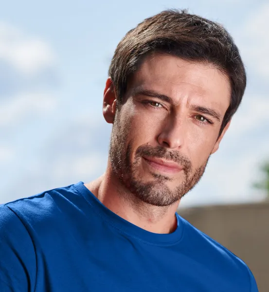 Enkel T-shirt för män - Klassisk rund halsringning