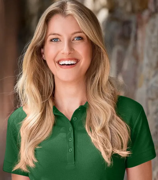 Damer elegant polotröja - 5-knappsfäste