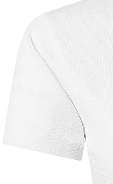 T-shirt för kvinnor, texturerad ekologisk bomull - Klassiska korta ärmar