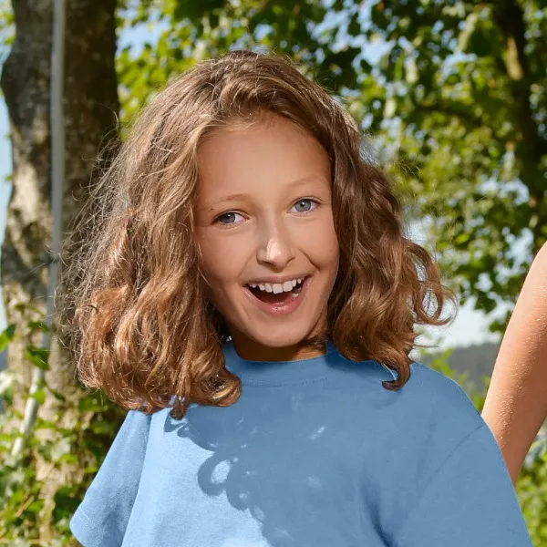 Barns enkla T-shirt - Klassisk rund halsringning