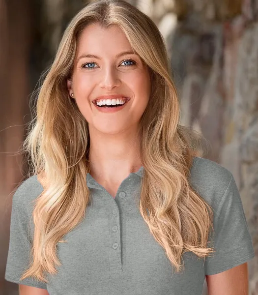 Damer elegant polotröja - 5-knappsfäste