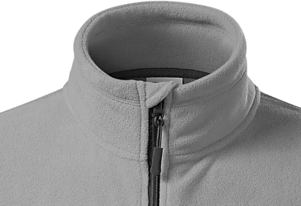 Fleece kontrastjacka för män - Dragkedja upp till hakan