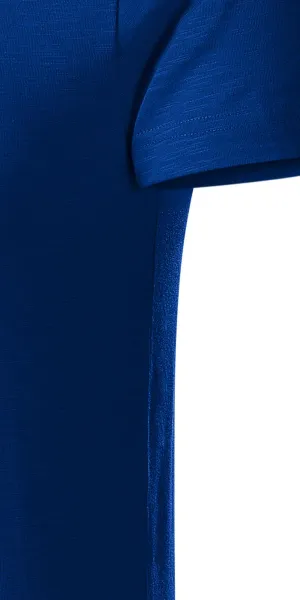 Herr-T-shirt, texturerad ekologisk bomull - Klipp med sidsömmar