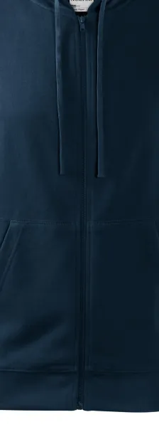 Herrtröja med huva - Dragkedja i tröjans färg