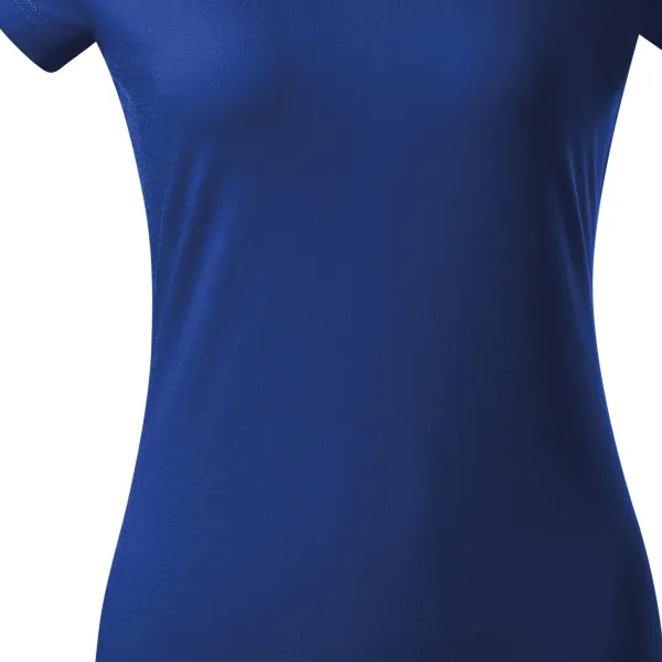 T-shirt med smal passform för damer med V-ringning - Lätt avsmalnande snitt