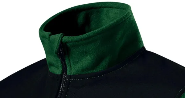 Varm unisex fleecejacka - Upphöjd krage för att skydda mot kyla på halsen