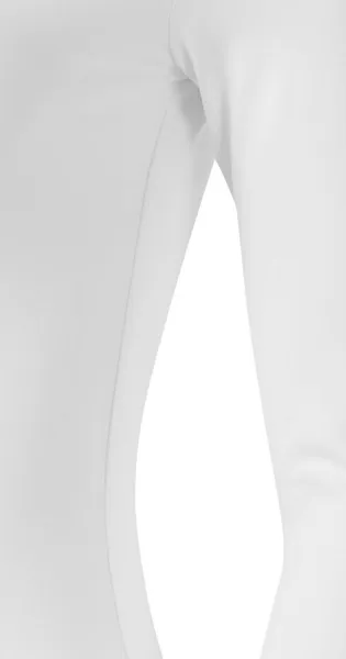 T-shirt dam med långa ärmar och djupare urringning - Klipp med sidsömmar