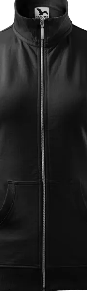 Damtröja utan huva - Metalldragkedja