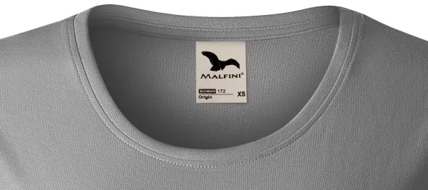 T-shirt för ekologisk bomull för kvinnor - Klassisk rund halsringning