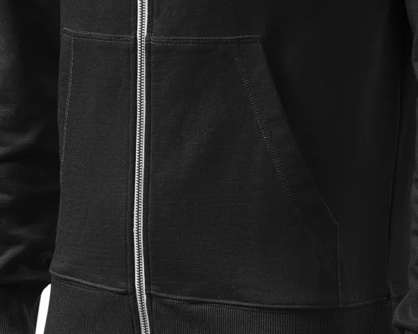 Kontrasttröja för män med huva - Känguruliknande fickor