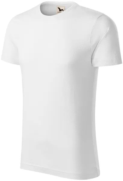 Herr-T-shirt, texturerad ekologisk bomull - Vardags-T-shirt för män