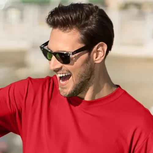 Klassisk T-shirt herr - Klassisk rund halsringning