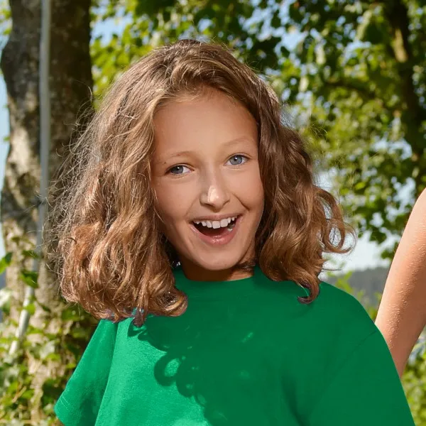 Barns enkla T-shirt - Klassisk rund halsringning