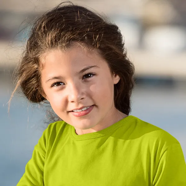 Långärmad T-shirt för barn - Klassisk rund halsringning