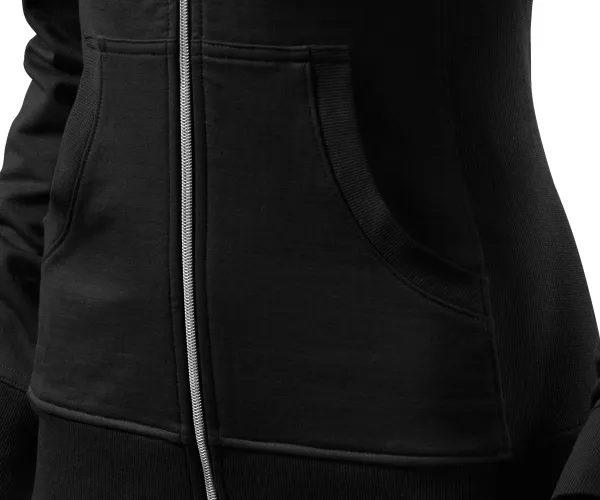 Damtröja utan huva - Känguruliknande fickor